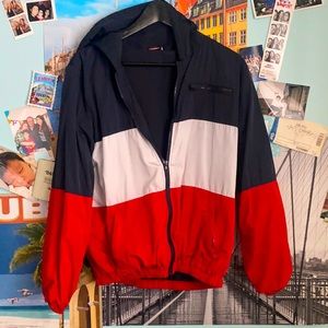 Brandy Melville | Red White and Blue Windbreaker | One-size